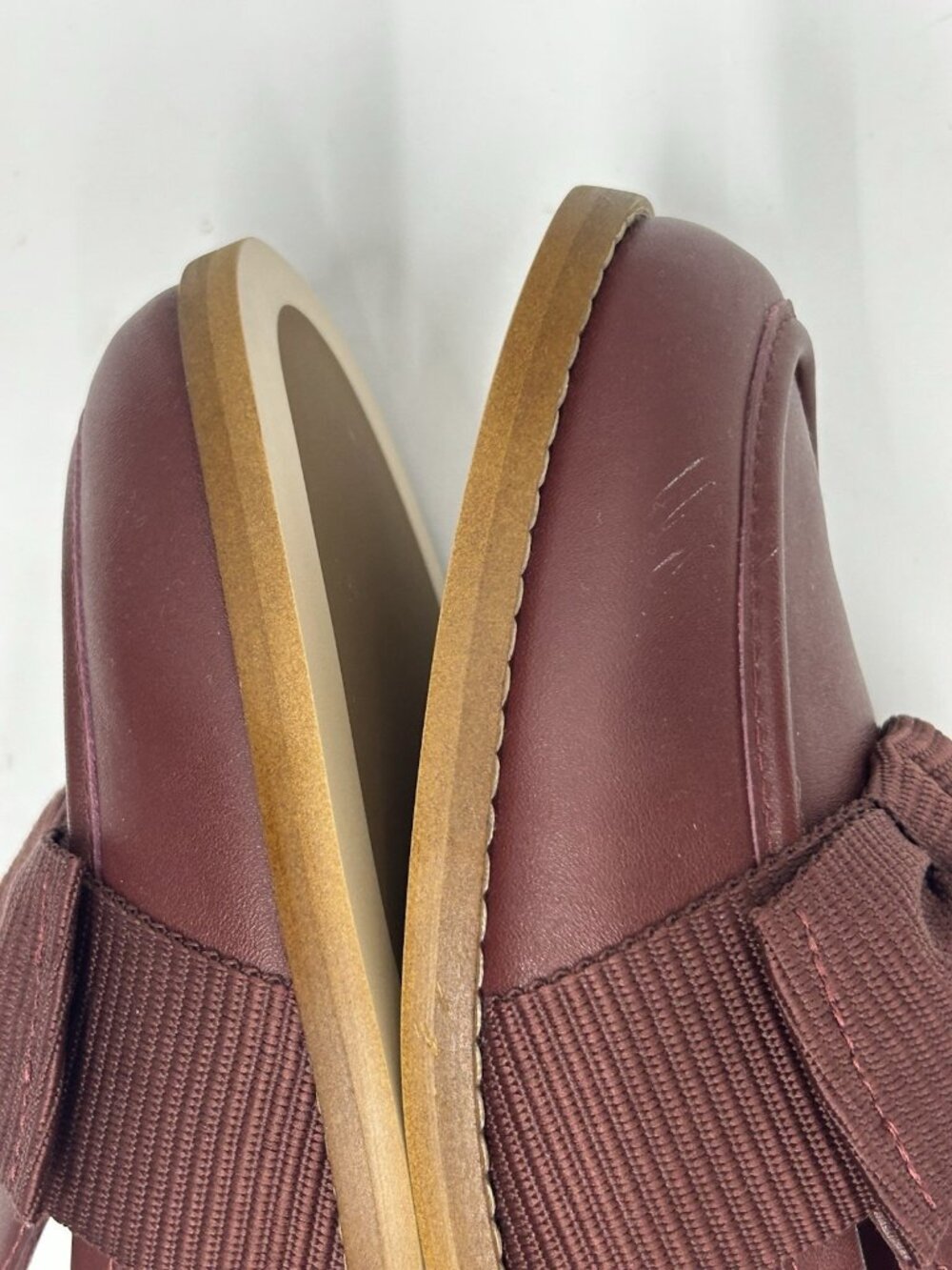 Quince Wine Red Ribbon-Trim Loafers - Picture 6 of 9